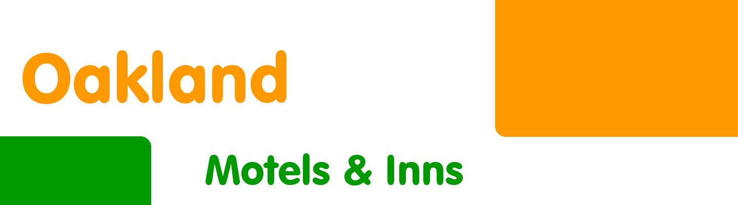 Best motels & inns in Oakland - Rating & Reviews